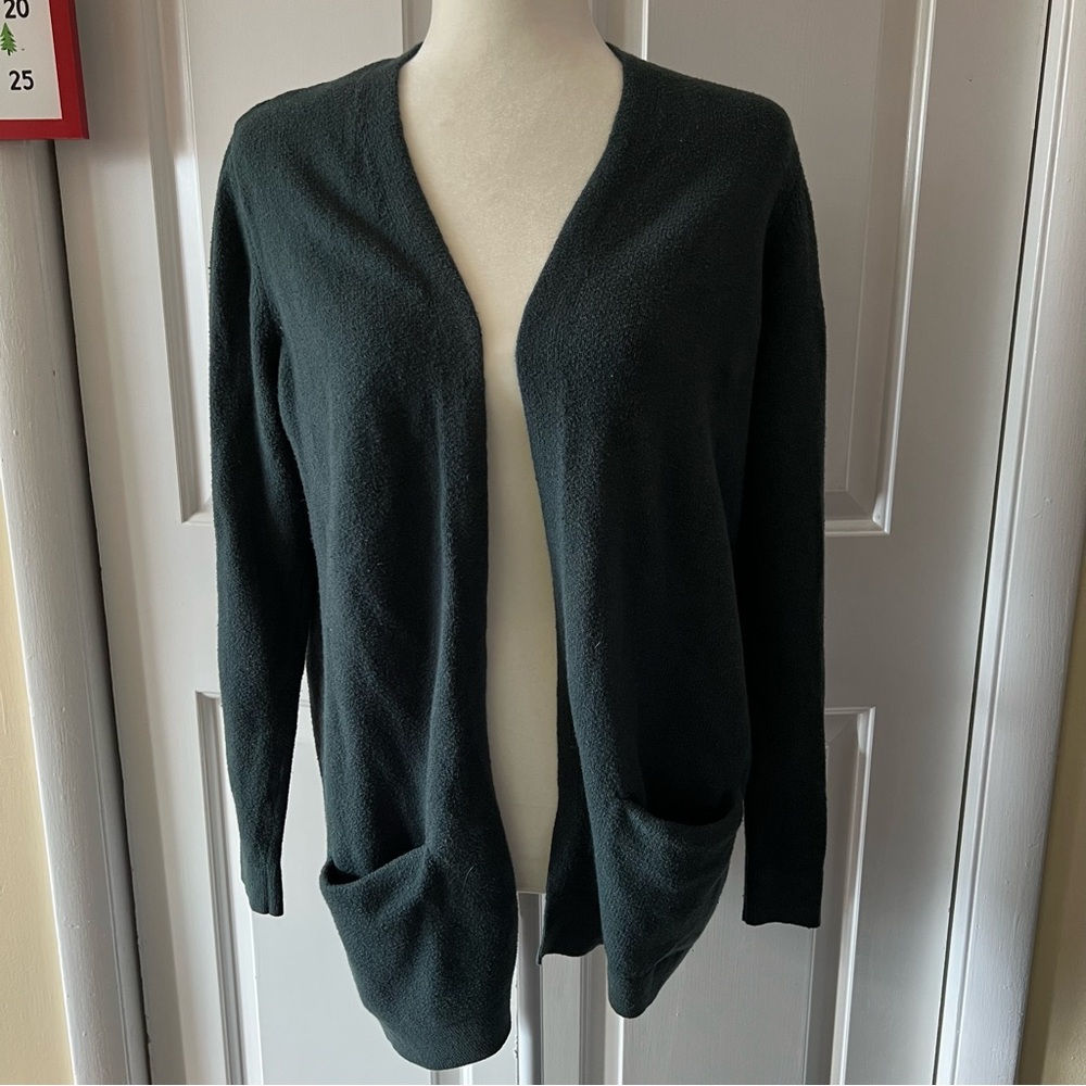 Women's Old Navy Dark Green Open Front Sweater
